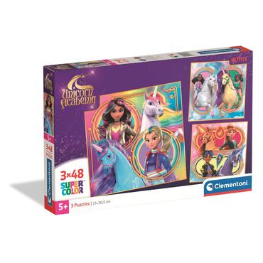 Clementoni 3x48 pcs Puzzles Unicorn Academy