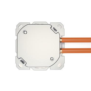 DIGITUS Netzwerkdose CAT 6A wei&szlig; Klasse EA/geschirmt/2xRJ45/LSA