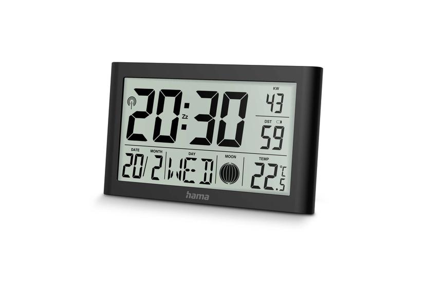 martinique digital wall  clock black