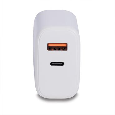 LINDY USB LadegerÃ¤t Typ A & C Charger 30W, weiÃ