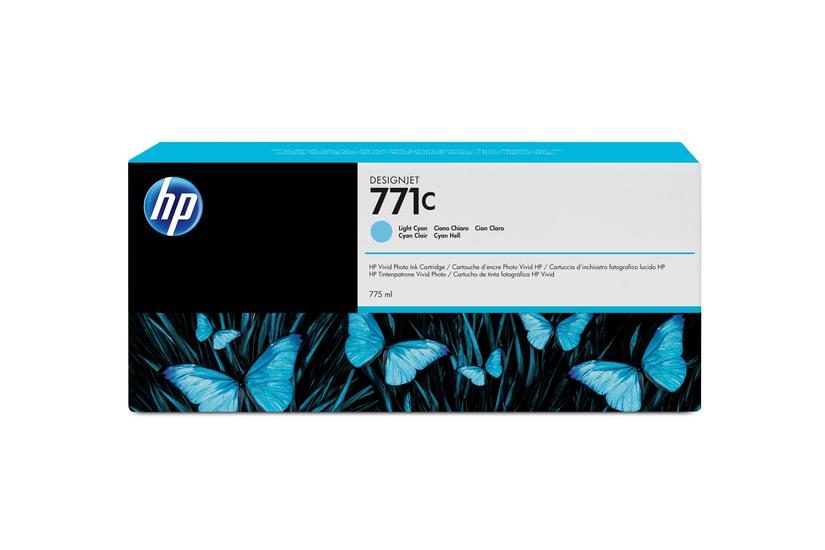 HP 771C - ljus cyan - original - bl&auml;ckpatron
