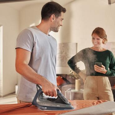 Braun TexStyle 9 0127409002 iron Steam iron EloxalPlus soleplate 3200 W Dark Blue