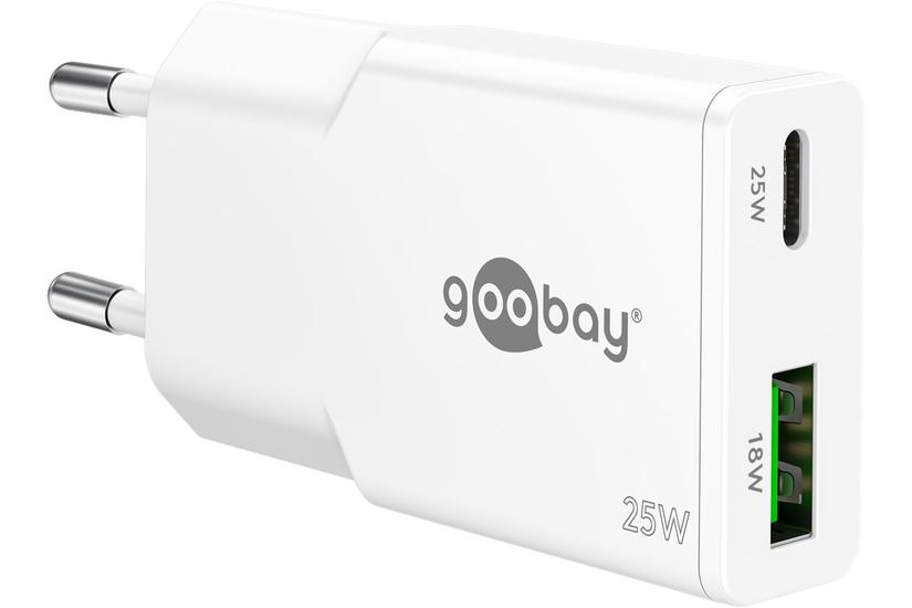 USB-C&trade; PD GaN Dual Fast Charger Slim (25 W)