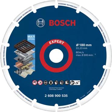 Bosch Expert sk&auml;rskiva i diamant - f&ouml;r rostfritt st&aring;l, icke-j&auml;rnhaltig metall, st&aring;l, gjutj&auml;rn, carbon fiber reinforced plastic, fiber-reinforced plastic