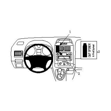 Brodit ProClip Center mount - montering för mobiltelefon