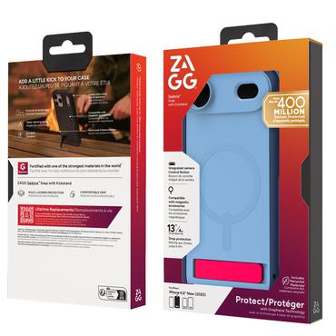 ZAGG Sedona Snap Kickstand mobiltelefon etui 16,5 cm (6.5") Cover Bl&aring;