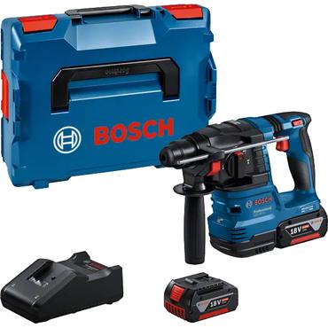warehouse linden----Akku-Bohrhammer GBH 18V-22 Professional, 18Volt (blau/schwarz, 2x Li-Ionen Akku 4,0Ah, in L-BOXX)