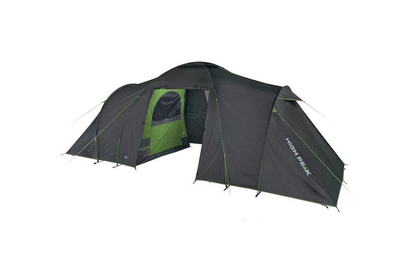 High Peak dome tent Como 4.0 (dark grey/green, with 2 bedrooms, model 2022)