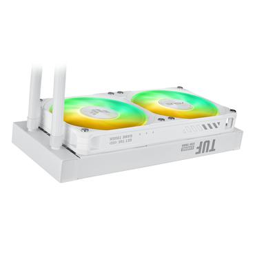 ASUS TUF GAMING LC III 240 ARGB WHT Processor Alt-i-en v&aelig;skek&oslash;ler 12 cm Hvid