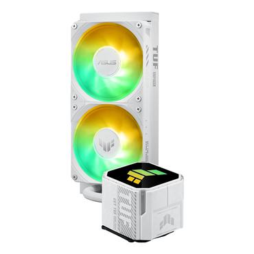 ASUS TUF GAMING LC III 240 ARGB WHT Processor Alt-i-en v&aelig;skek&oslash;ler 12 cm Hvid