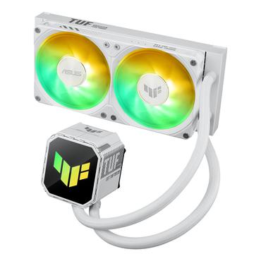 ASUS TUF GAMING LC III 240 ARGB WHT Processor Alt-i-en v&aelig;skek&oslash;ler 12 cm Hvid