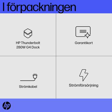 HP Thunderbolt Dock G4 - dockingstation - USB-C / Thunderbolt 4 - HDMI, 2 x DP, Thunderbolt, USB-C - GigE, 2.5 GigE
