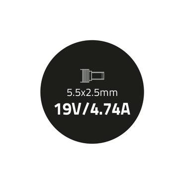 Qoltec - strømforsyningsadapter - 90 Watt