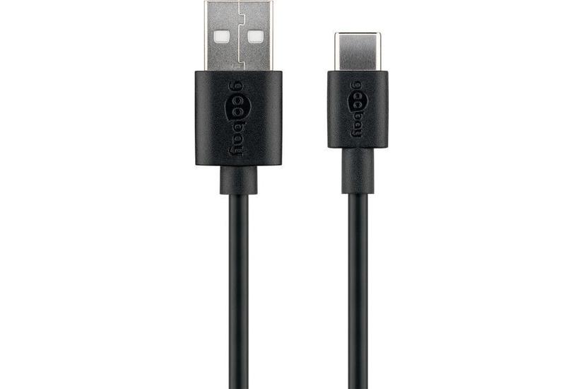 goobay - USB typ C-kabel - 24 pin USB-C till USB - 10 cm