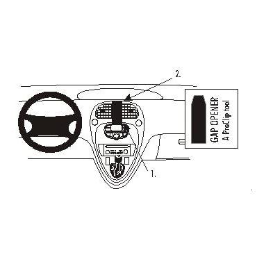 Brodit ProClip Center mount - montering för mobiltelefon