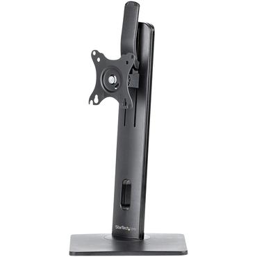 StarTech.com Free Standing Single Monitor Mount, Height Adjustable Monitor Stand, For VESA Mount Displays up to 32" (15lb/7kg), Ergonomic Monitor Stand for Desk, Tilt/Swivel/Rotate, Black - Universal Monitor Stand st&auml;ll - justerbar arm - f&ouml;r Bildsk&auml;rm - svart