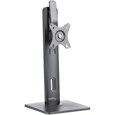StarTech.com Free Standing Single Monitor Mount, Height Adjustable Monitor Stand, For VESA Mount Displays up to 32" (15lb/7kg), Ergonomic Monitor Stand for Desk, Tilt/Swivel/Rotate, Black - Universal Monitor Stand st&auml;ll - justerbar arm - f&ouml;r Bildsk&auml;rm - svart