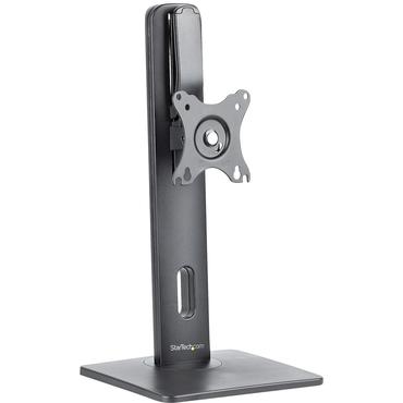 StarTech.com Free Standing Single Monitor Mount, Height Adjustable Monitor Stand, For VESA Mount Displays up to 32" (15lb/7kg), Ergonomic Monitor Stand for Desk, Tilt/Swivel/Rotate, Black - Universal Monitor Stand st&auml;ll - justerbar arm - f&ouml;r Bildsk&auml;rm - svart