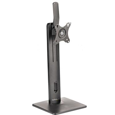 StarTech.com Free Standing Single Monitor Mount, Height Adjustable Monitor Stand, For VESA Mount Displays up to 32" (15lb/7kg), Ergonomic Monitor Stand for Desk, Tilt/Swivel/Rotate, Black - Universal Monitor Stand st&auml;ll - justerbar arm - f&ouml;r Bildsk&auml;rm - svart