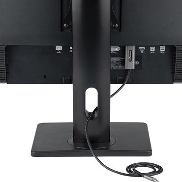 StarTech.com Free Standing Single Monitor Mount, Height Adjustable Monitor Stand, For VESA Mount Displays up to 32" (15lb/7kg), Ergonomic Monitor Stand for Desk, Tilt/Swivel/Rotate, Black - Universal Monitor Stand st&auml;ll - justerbar arm - f&ouml;r Bildsk&auml;rm - svart