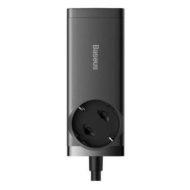 Ładowarka sieciowa / listwa zasilająca Baseus GaN3 Pro 2x USB + 2xUSB-C + AC, 100W (czarna)