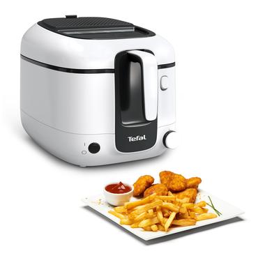 Tefal Super Uno FR3101 Enkelt Enkeltstående 1800 W Frituregryde Sort, Hvid