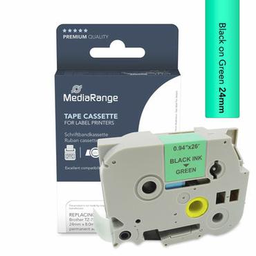 MediaRange Schriftbandka. Brother TZ-751/TZe-751 24mm 8m sw