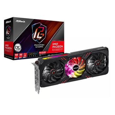 ASRock Phantom Gaming D Radeon RX 6600 XT 8GB OC - AMD Radeon RX6600XT - 8GB GDDR6