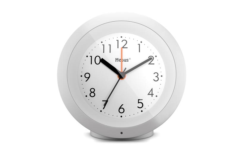 Mebus 25629 v&aelig;kkeur Quartz alarmur Hvid