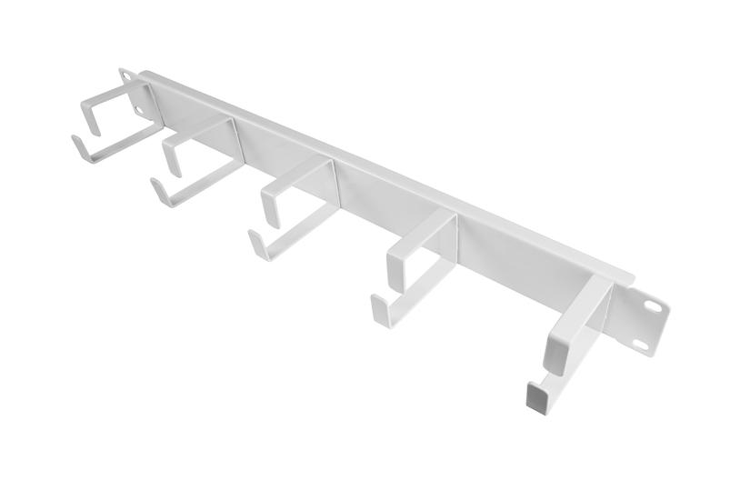 GC N0156 - 48,30cm (19") Kabelführungspanel, 5 Bügel, 1 HE, weiß (GC-N0156)