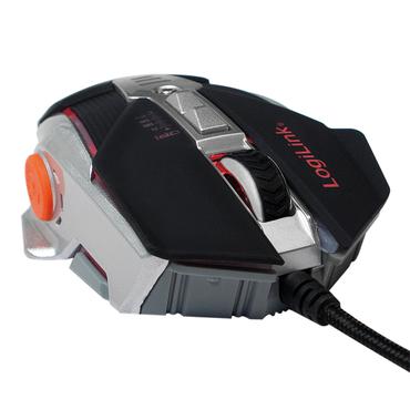 LogiLink Maus USB Gaming 8 Tasten 3200 dpi m. Gewichten &LED
