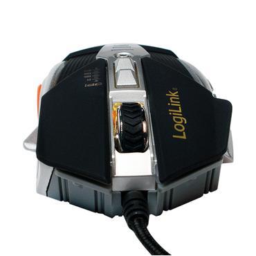 LogiLink Maus USB Gaming 8 Tasten 3200 dpi m. Gewichten &LED