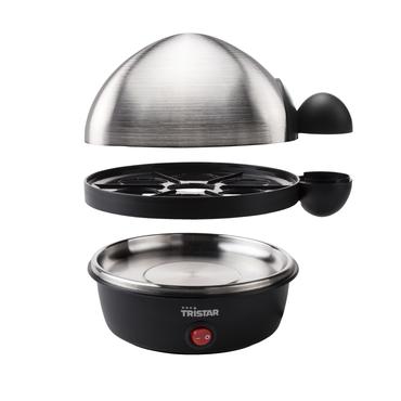 Tristar EK-3076 - æggekoger - rustfrit stål/sort