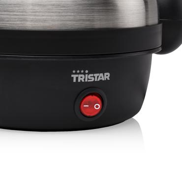 Tristar EK-3076 - æggekoger - rustfrit stål/sort