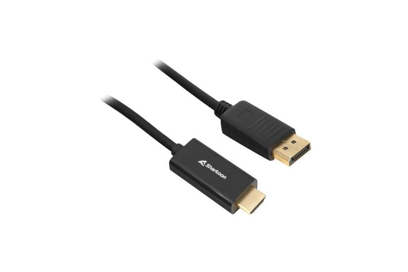 Sharkoon DisplayPort-kabel - 1 m - DisplayPort male - HDMI male - 1,2 - 4096 x 2160 pixlar