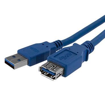 StarTech.com 1m Blue SuperSpeed USB 3.0 Extension Cable A to A - Male to Female USB 3 Extension Cable Cord 1 m (USB3SEXT1M) - USB forlængerkabel - USB Type A til USB Type A - 1 m