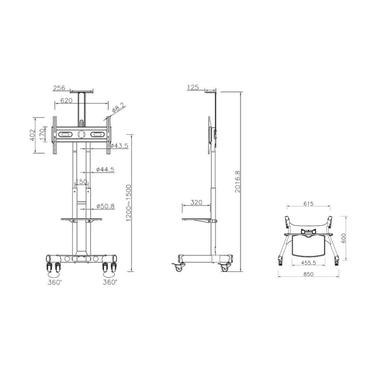 Multibrackets M Public Floorstand Basic ställ - för videokonferenssystem - svart