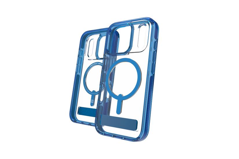 ZAGG Santa Cruz Snap Kickstand mobiltelefon etui 16 cm (6.3") Cover Bl&aring;, Transparent