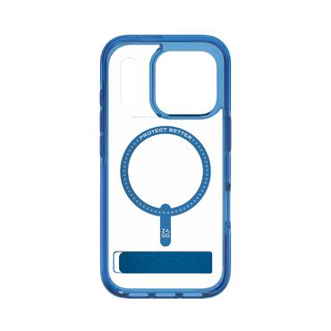 ZAGG Santa Cruz Snap Kickstand mobiltelefon etui 16 cm (6.3") Cover Bl&aring;, Transparent