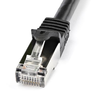 StarTech.com Cat6-patchkabel - sk&auml;rmad (SFTP) - 1 m, svart - patch-kabel - 1 m - svart