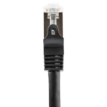 StarTech.com Cat6-patchkabel - sk&auml;rmad (SFTP) - 1 m, svart - patch-kabel - 1 m - svart