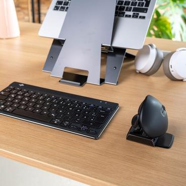 R-Go Ambidextrous Ergonomic mouse Twister - vertikal mus - Bluetooth 5.0, USB-C - svart