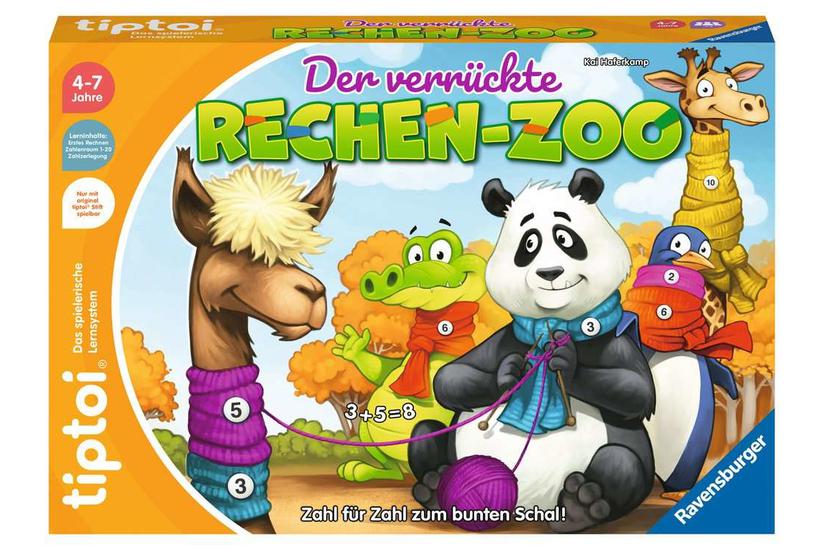 tiptoi Der verrückte Rechen-Zoo Brætspil Oplysende