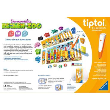 tiptoi Der verrückte Rechen-Zoo Brætspil Oplysende