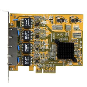 StarTech.com PCIe Gigabit-nätverkskortadapter med 4 portar