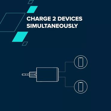 CANYON charger CU45AC GaN 45W 1xPD 1xQC EU White