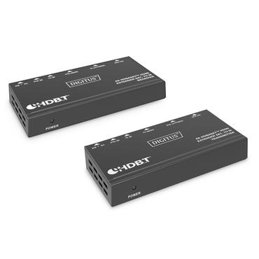 DIGITUS 4K HDBaseT DS-55520 - s&auml;ndare och mottagare - video/ljud/infrar&ouml;d/seriell/n&auml;tverksf&ouml;rl&auml;ngare - HDMI, HDBaseT, RS-232