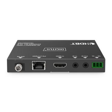 DIGITUS 4K HDBaseT DS-55520 - s&auml;ndare och mottagare - video/ljud/infrar&ouml;d/seriell/n&auml;tverksf&ouml;rl&auml;ngare - HDMI, HDBaseT, RS-232