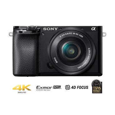 Sony &alpha;6100 ILCE-6100 - digitalkamera 16-50mm Power Zoom-objektiv