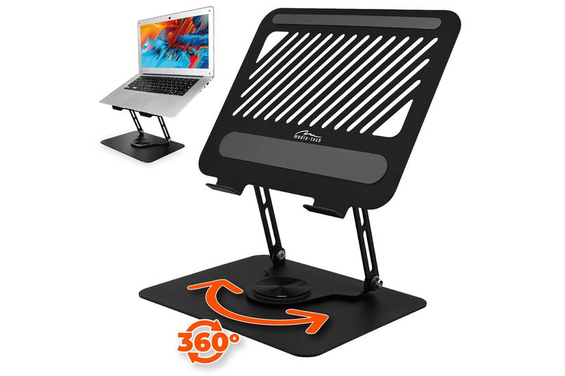 Media Tech Laptoppelare - 17" - Silikon, aluminium, kolstål - 265 mm bredd